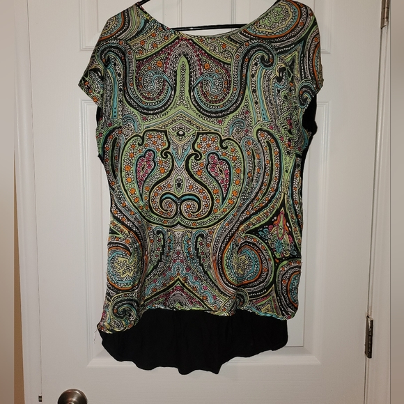 Cha Cha Vente silk front paisley pattern shirt - Picture 1 of 3